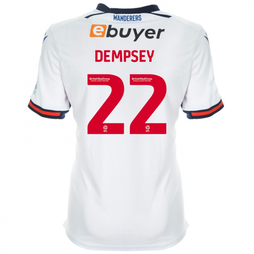 Niño Camiseta Kyle Dempsey #22 Blanco 1ª Equipación 2024/25 La Camisa Argentina