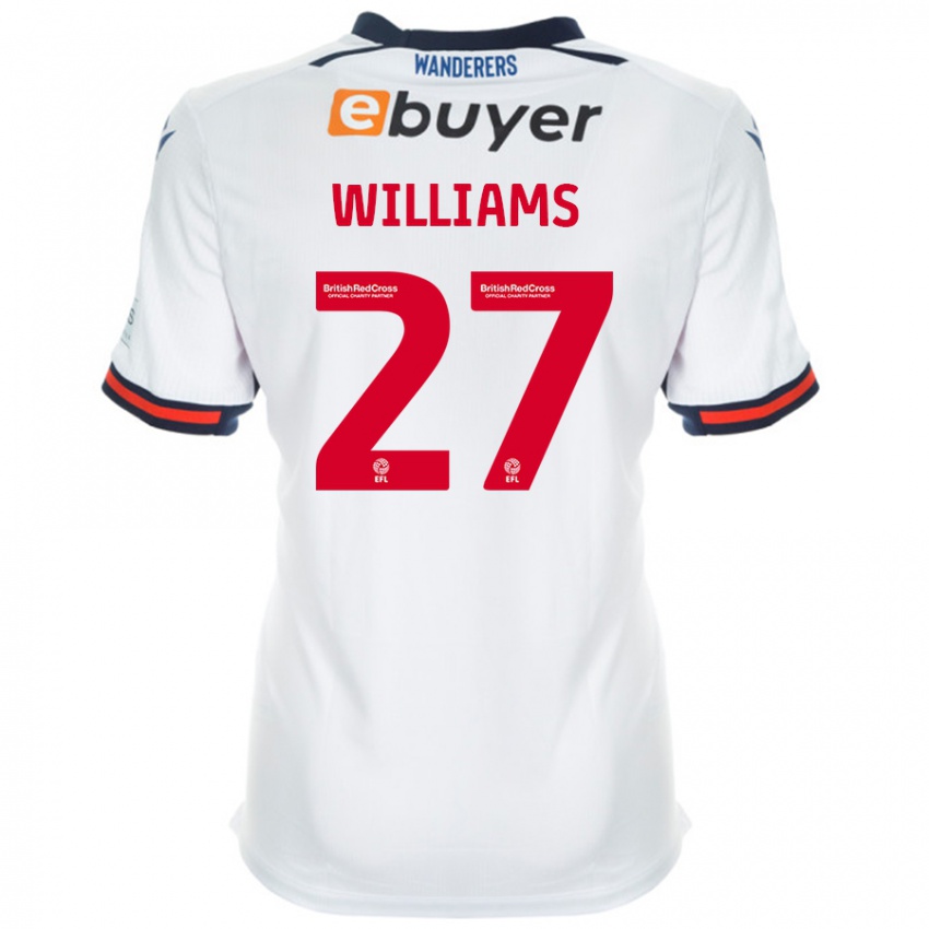 Niño Camiseta Randell Williams #27 Blanco 1ª Equipación 2024/25 La Camisa Argentina