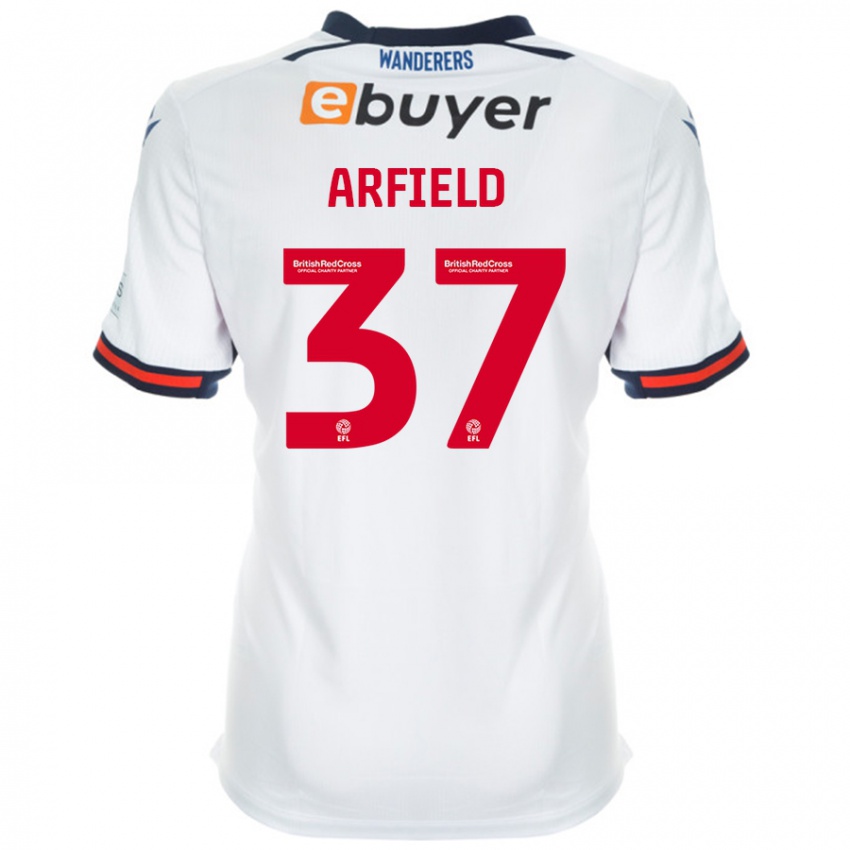 Niño Camiseta Scott Arfield #37 Blanco 1ª Equipación 2024/25 La Camisa Argentina