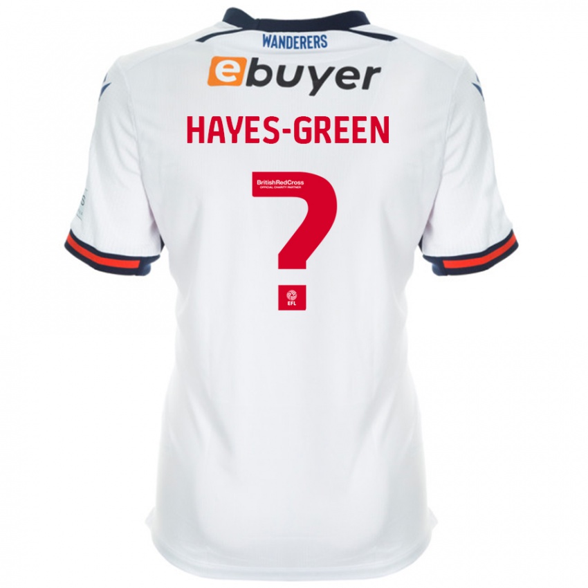 Niño Camiseta Charlie Hayes-Green #0 Blanco 1ª Equipación 2024/25 La Camisa Argentina