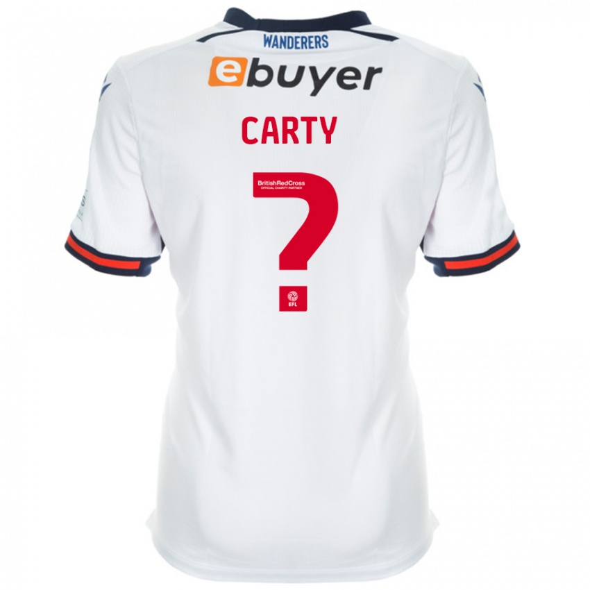 Niño Camiseta Conor Carty #0 Blanco 1ª Equipación 2024/25 La Camisa Argentina