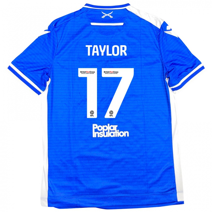 Niño Camiseta Connor Taylor #17 Azul Blanco 1ª Equipación 2024/25 La Camisa Argentina