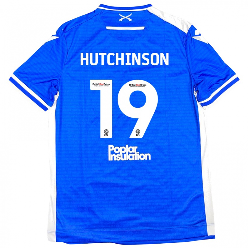 Niño Camiseta Isaac Hutchinson #19 Azul Blanco 1ª Equipación 2024/25 La Camisa Argentina