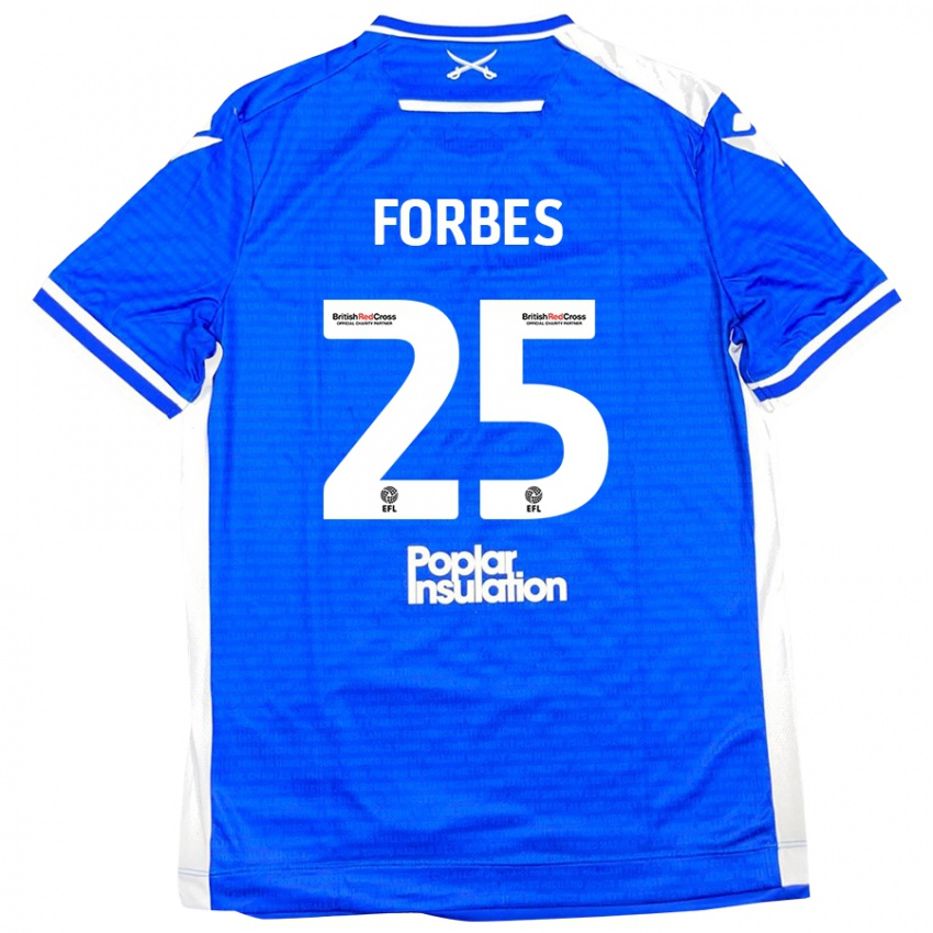 Niño Camiseta Michael Forbes #25 Azul Blanco 1ª Equipación 2024/25 La Camisa Argentina