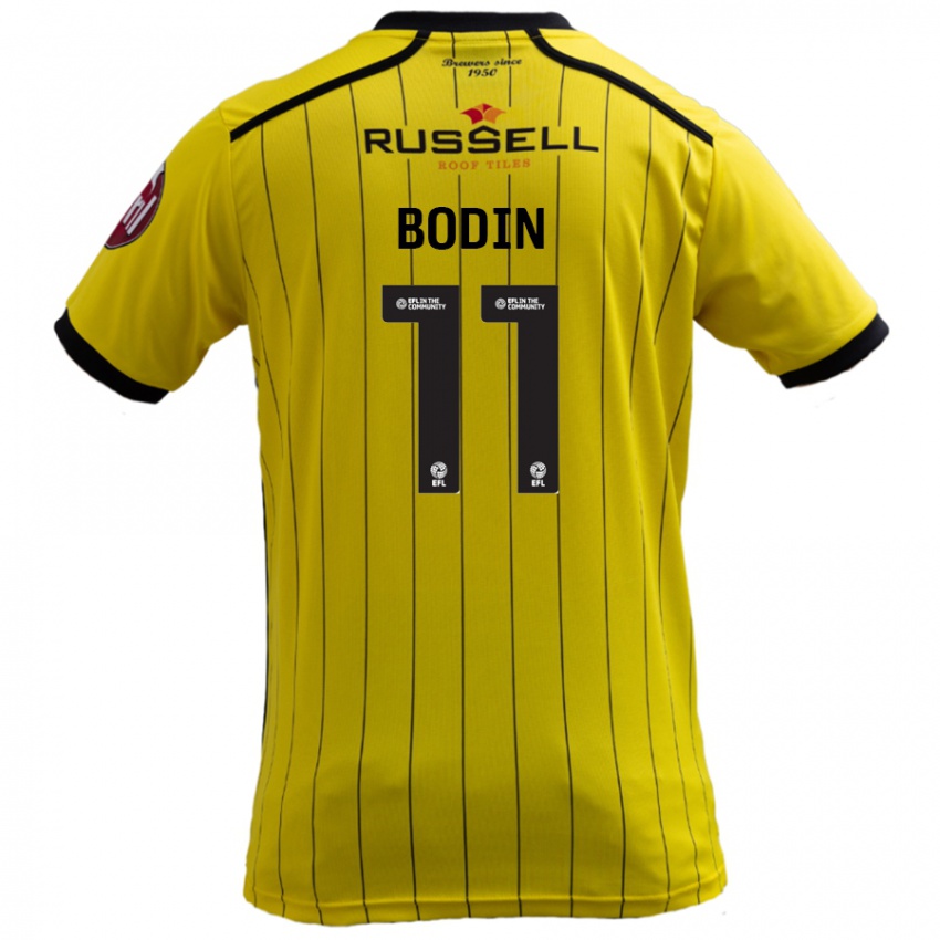 Niño Camiseta Billy Bodin #11 Amarillo 1ª Equipación 2024/25 La Camisa Argentina