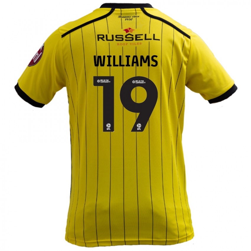 Niño Camiseta Dylan Williams #19 Amarillo 1ª Equipación 2024/25 La Camisa Argentina