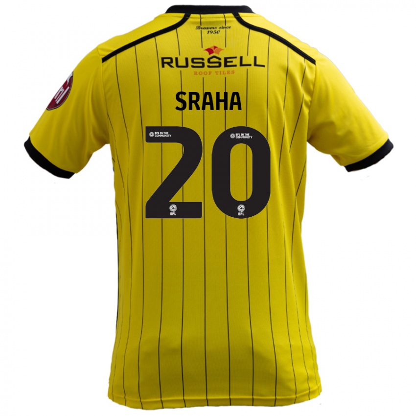 Niño Camiseta Jason Sraha #20 Amarillo 1ª Equipación 2024/25 La Camisa Argentina