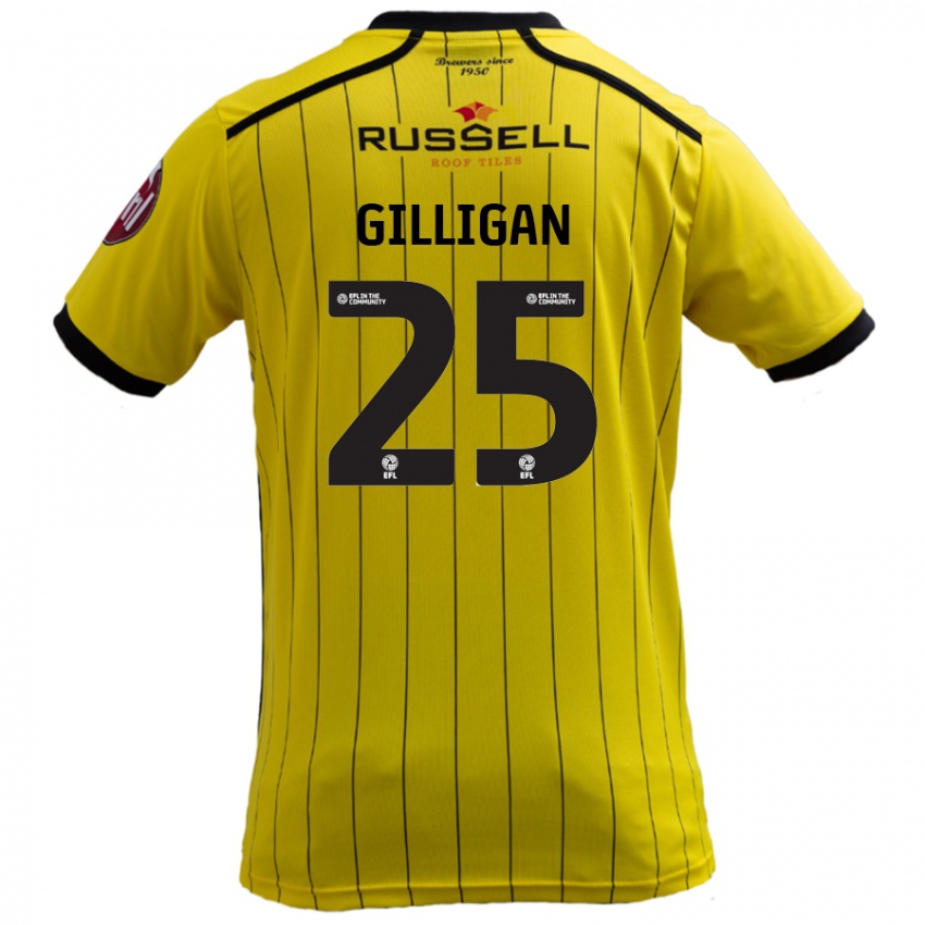 Niño Camiseta Ciaran Gilligan #25 Amarillo 1ª Equipación 2024/25 La Camisa Argentina