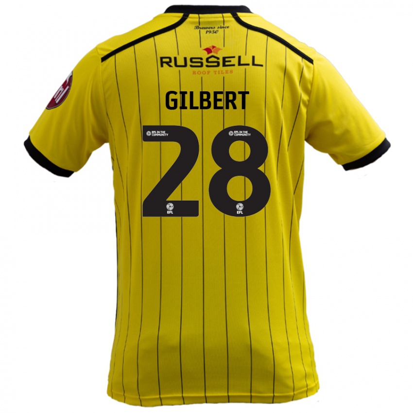 Niño Camiseta Cameron Gilbert #28 Amarillo 1ª Equipación 2024/25 La Camisa Argentina