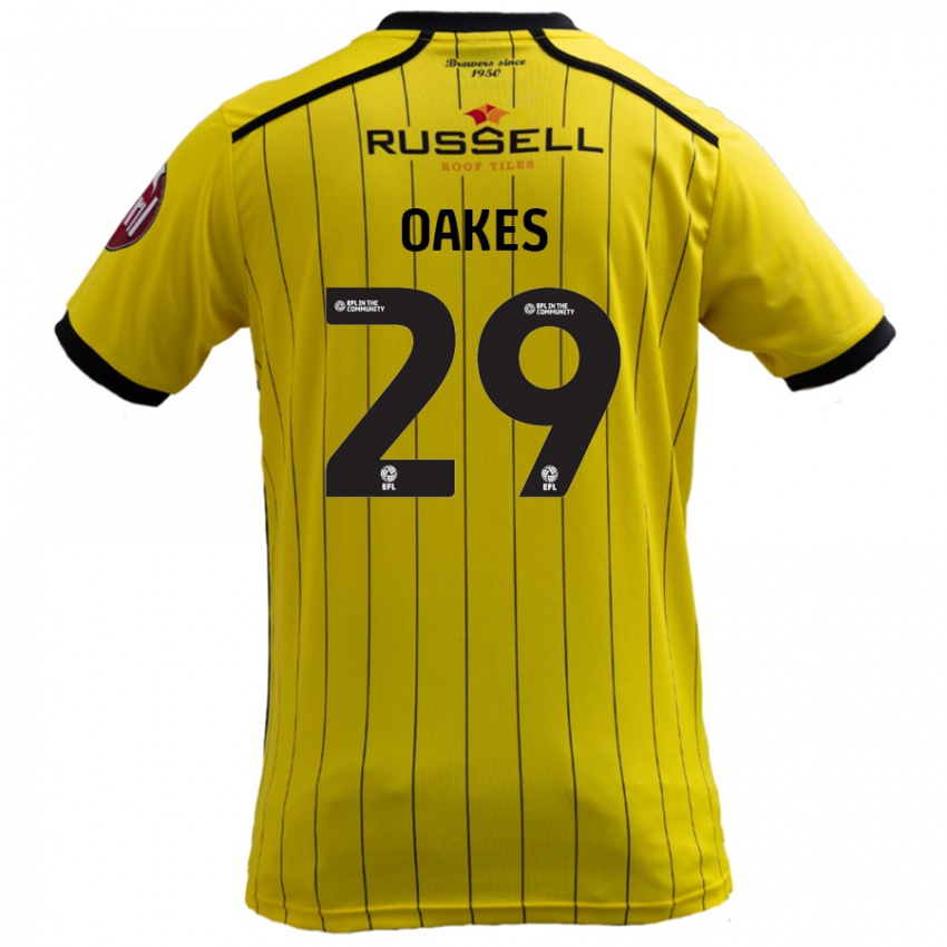 Niño Camiseta Toby Oakes #29 Amarillo 1ª Equipación 2024/25 La Camisa Argentina