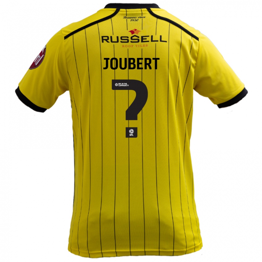 Niño Camiseta Lucas Joubert #0 Amarillo 1ª Equipación 2024/25 La Camisa Argentina