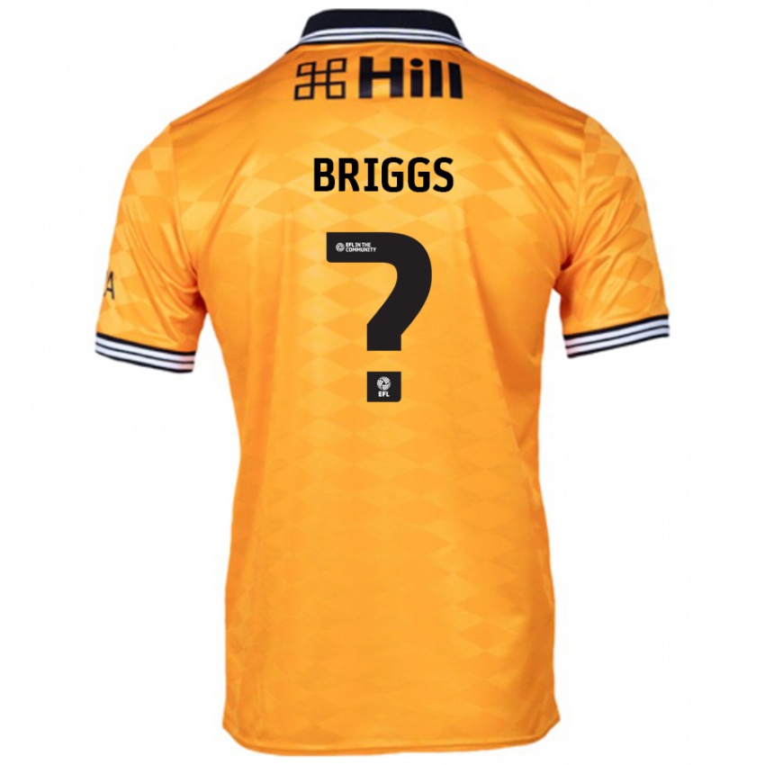 Niño Camiseta Jj Briggs #0 Naranja 1ª Equipación 2024/25 La Camisa Argentina