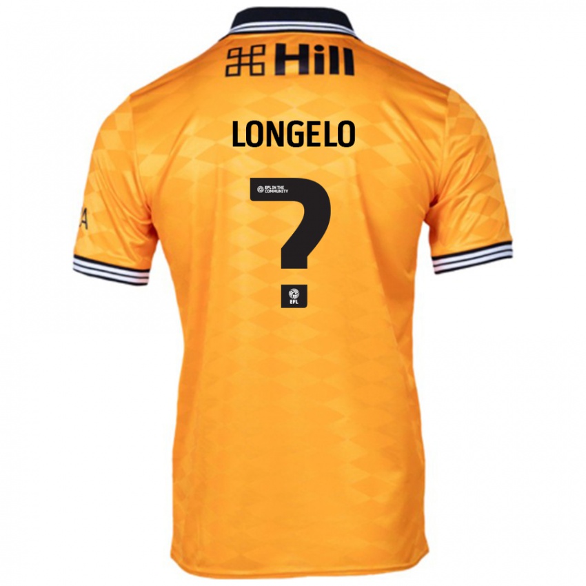 Niño Camiseta Emmanuel Longelo #0 Naranja 1ª Equipación 2024/25 La Camisa Argentina