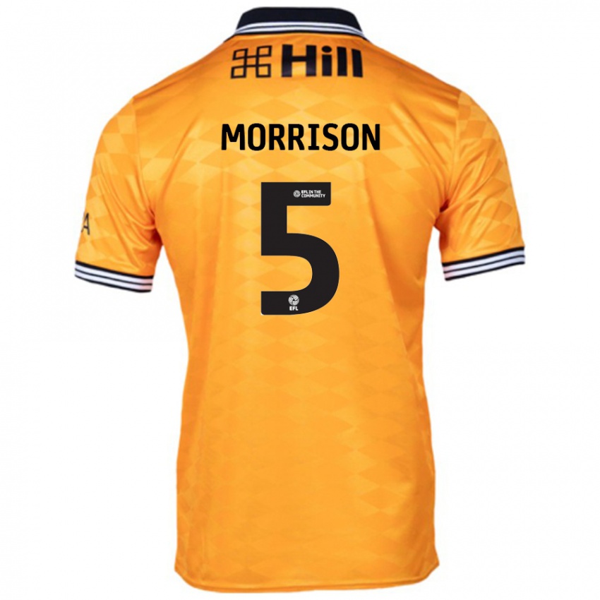 Niño Camiseta Michael Morrison #5 Naranja 1ª Equipación 2024/25 La Camisa Argentina