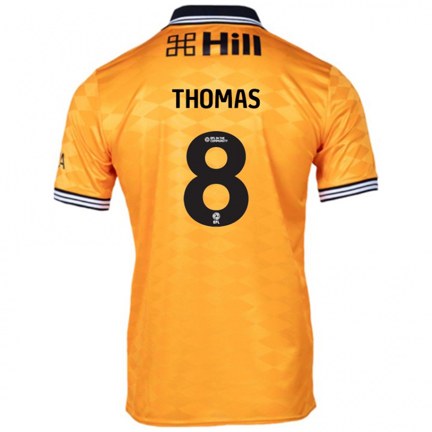 Niño Camiseta George Thomas #8 Naranja 1ª Equipación 2024/25 La Camisa Argentina