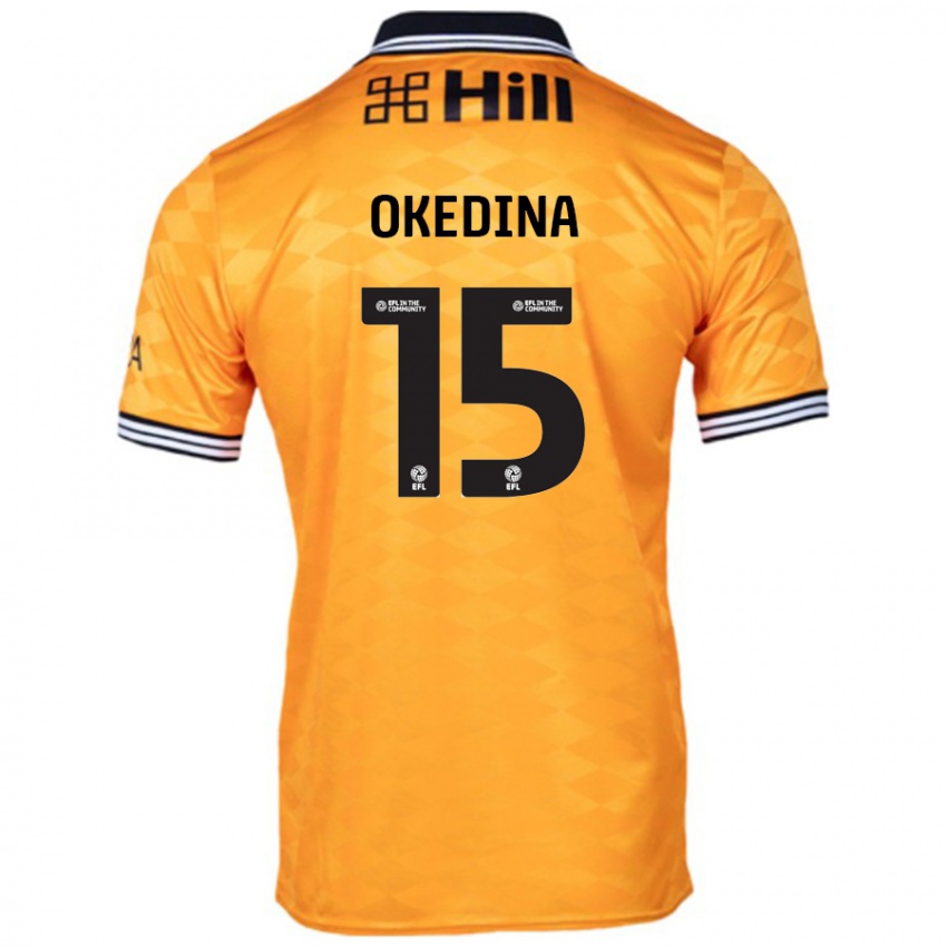 Niño Camiseta Jubril Okedina #15 Naranja 1ª Equipación 2024/25 La Camisa Argentina