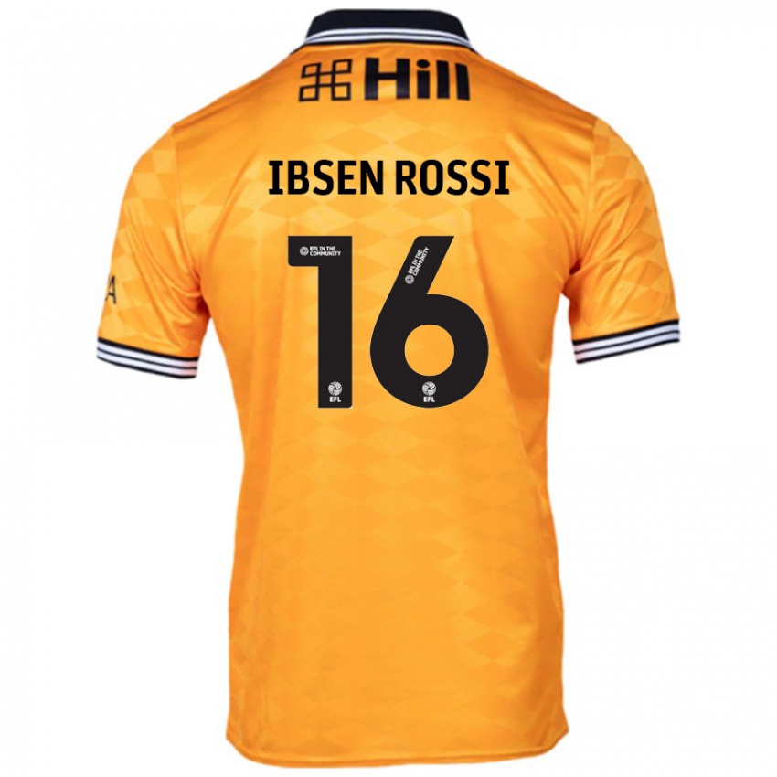 Niño Camiseta Zeno Ibsen Rossi #16 Naranja 1ª Equipación 2024/25 La Camisa Argentina