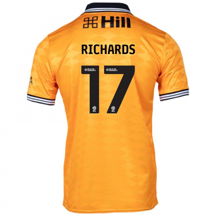 Niño Camiseta Taylor Richards #17 Naranja 1ª Equipación 2024/25 La Camisa Argentina