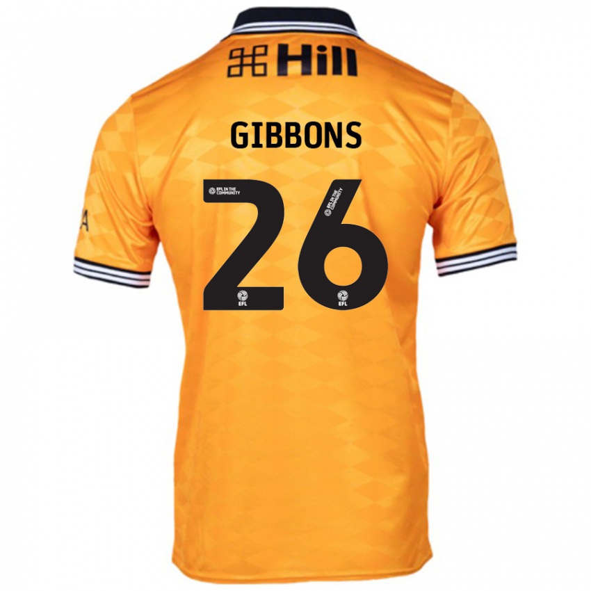 Niño Camiseta James Gibbons #26 Naranja 1ª Equipación 2024/25 La Camisa Argentina