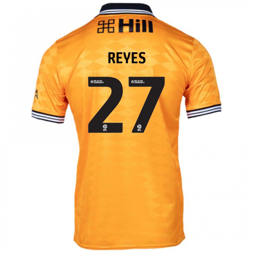 Niño Camiseta Vicente Reyes #27 Naranja 1ª Equipación 2024/25 La Camisa Argentina