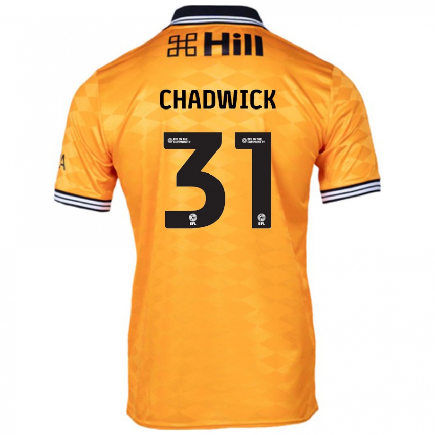 Niño Camiseta Louis Chadwick #31 Naranja 1ª Equipación 2024/25 La Camisa Argentina