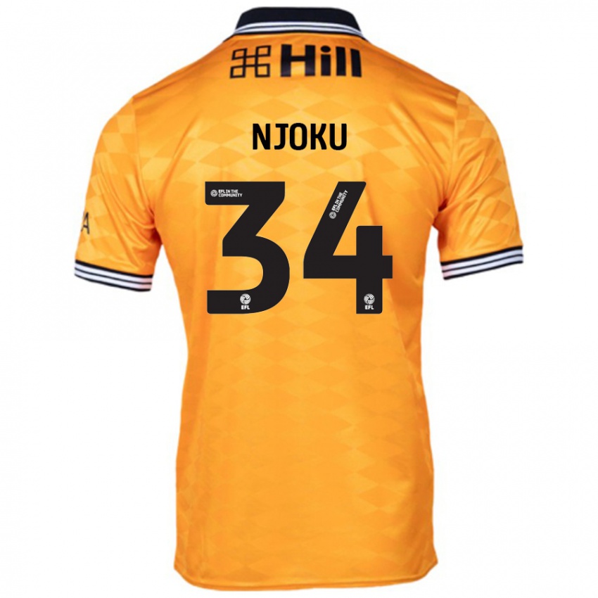 Niño Camiseta Brandon Njoku #34 Naranja 1ª Equipación 2024/25 La Camisa Argentina