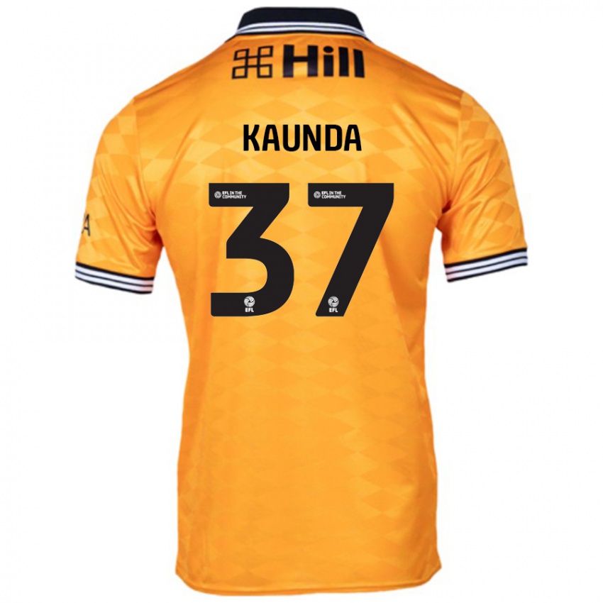 Niño Camiseta Amaru Kaunda #37 Naranja 1ª Equipación 2024/25 La Camisa Argentina