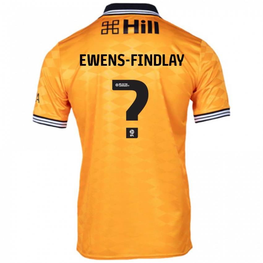 Niño Camiseta Ty Ewens-Findlay #0 Naranja 1ª Equipación 2024/25 La Camisa Argentina