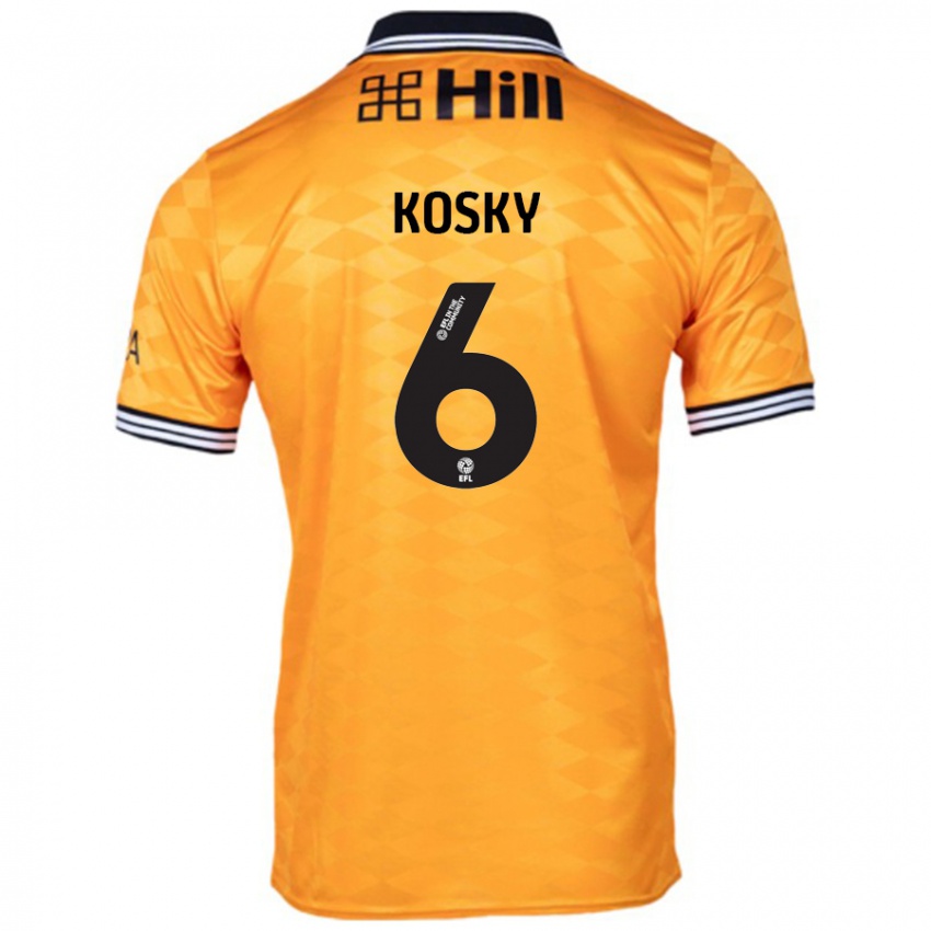 Niño Camiseta Rachel Kosky #6 Naranja 1ª Equipación 2024/25 La Camisa Argentina