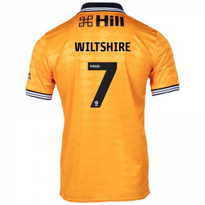 Niño Camiseta Sarah Wiltshire #7 Naranja 1ª Equipación 2024/25 La Camisa Argentina