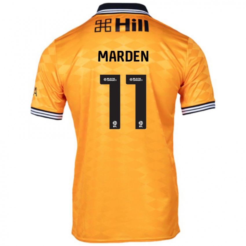 Niño Camiseta Ella Marden #11 Naranja 1ª Equipación 2024/25 La Camisa Argentina