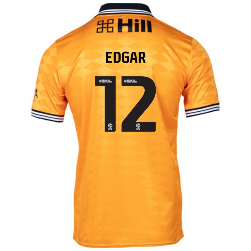 Niño Camiseta Sammy Edgar #12 Naranja 1ª Equipación 2024/25 La Camisa Argentina