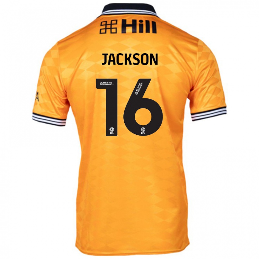 Niño Camiseta Abbie Jackson #16 Naranja 1ª Equipación 2024/25 La Camisa Argentina