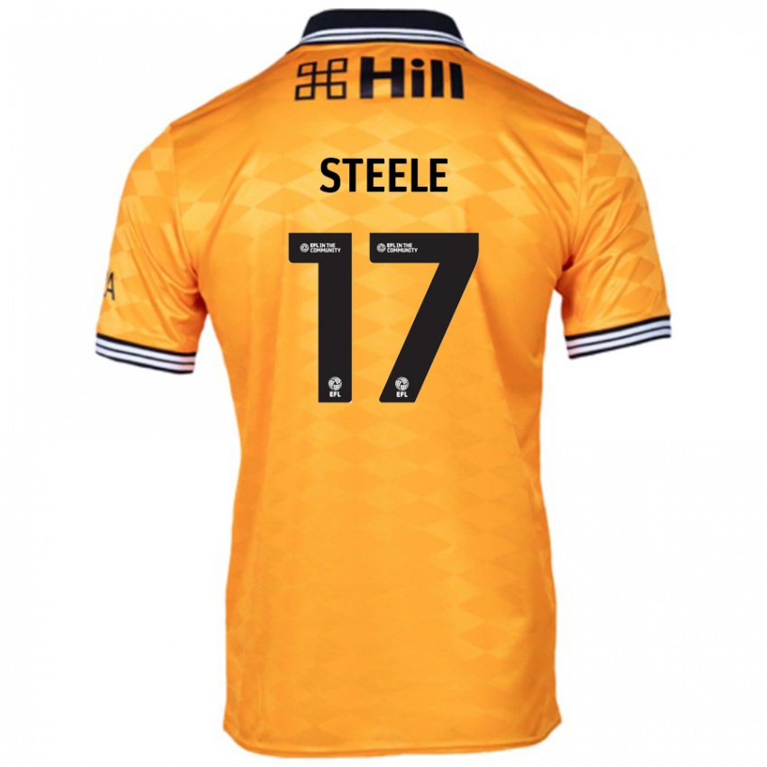 Niño Camiseta Fran Steele #17 Naranja 1ª Equipación 2024/25 La Camisa Argentina