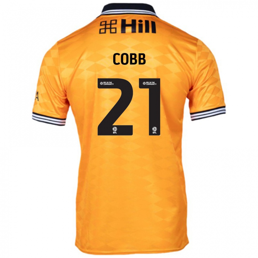 Niño Camiseta Serena Cobb #21 Naranja 1ª Equipación 2024/25 La Camisa Argentina