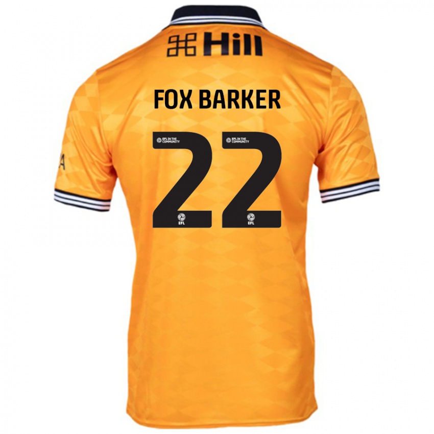 Niño Camiseta Mistie Fox-Barker #22 Naranja 1ª Equipación 2024/25 La Camisa Argentina