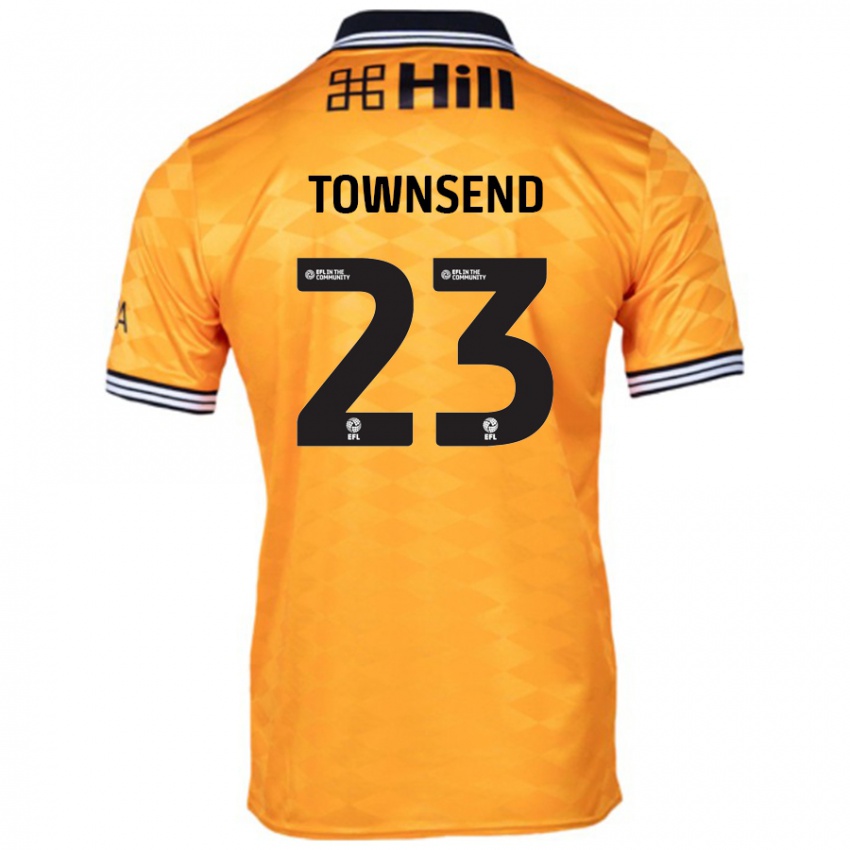 Niño Camiseta Eleanor Townsend #23 Naranja 1ª Equipación 2024/25 La Camisa Argentina