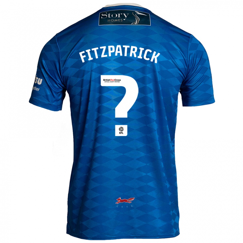 Niño Camiseta Aran Fitzpatrick #0 Azul 1ª Equipación 2024/25 La Camisa Argentina