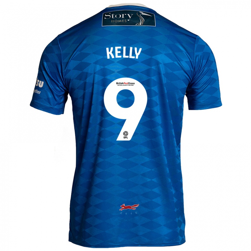 Niño Camiseta Georgie Kelly #9 Azul 1ª Equipación 2024/25 La Camisa Argentina