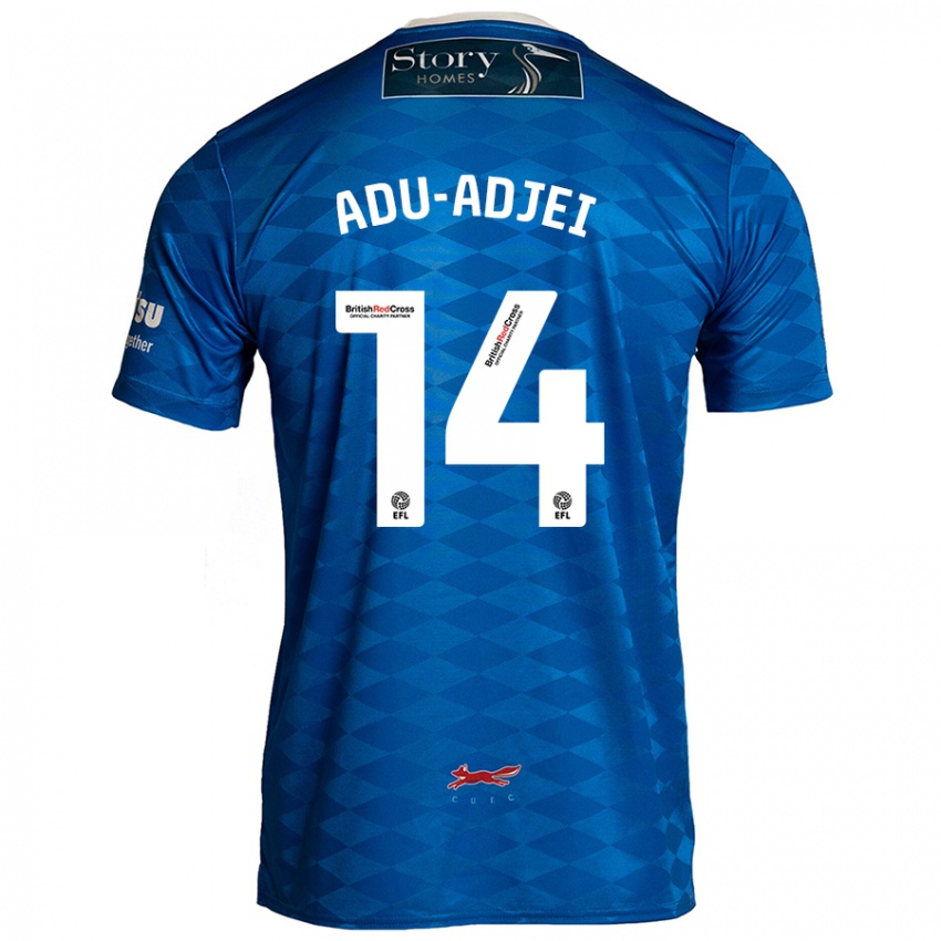 Niño Camiseta Daniel Adu-Adjei #14 Azul 1ª Equipación 2024/25 La Camisa Argentina