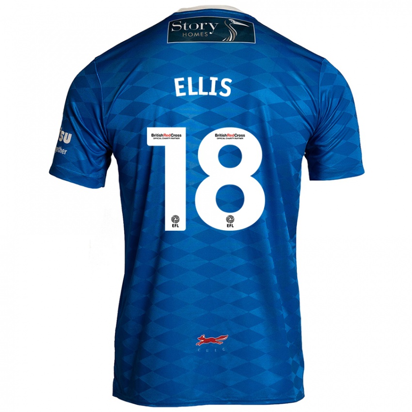 Niño Camiseta Jack Ellis #18 Azul 1ª Equipación 2024/25 La Camisa Argentina