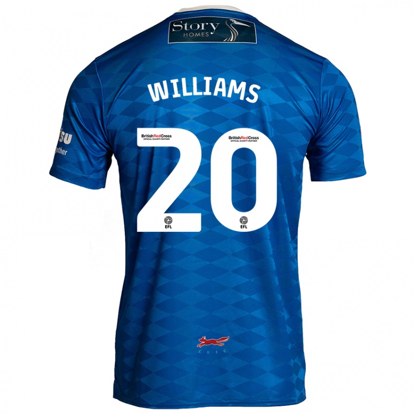 Niño Camiseta Ben Williams #20 Azul 1ª Equipación 2024/25 La Camisa Argentina