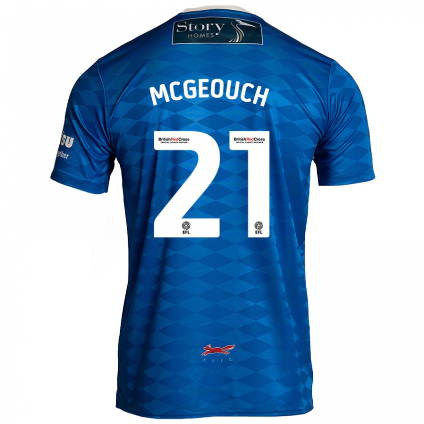 Niño Camiseta Dylan Mcgeouch #21 Azul 1ª Equipación 2024/25 La Camisa Argentina