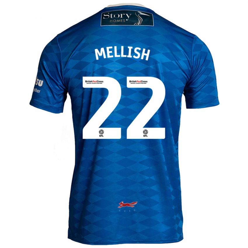 Niño Camiseta Jon Mellish #22 Azul 1ª Equipación 2024/25 La Camisa Argentina