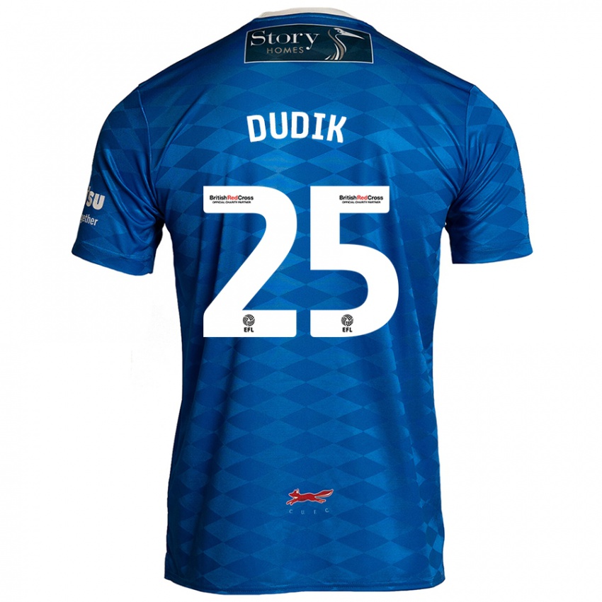 Niño Camiseta Anton Dudik #25 Azul 1ª Equipación 2024/25 La Camisa Argentina