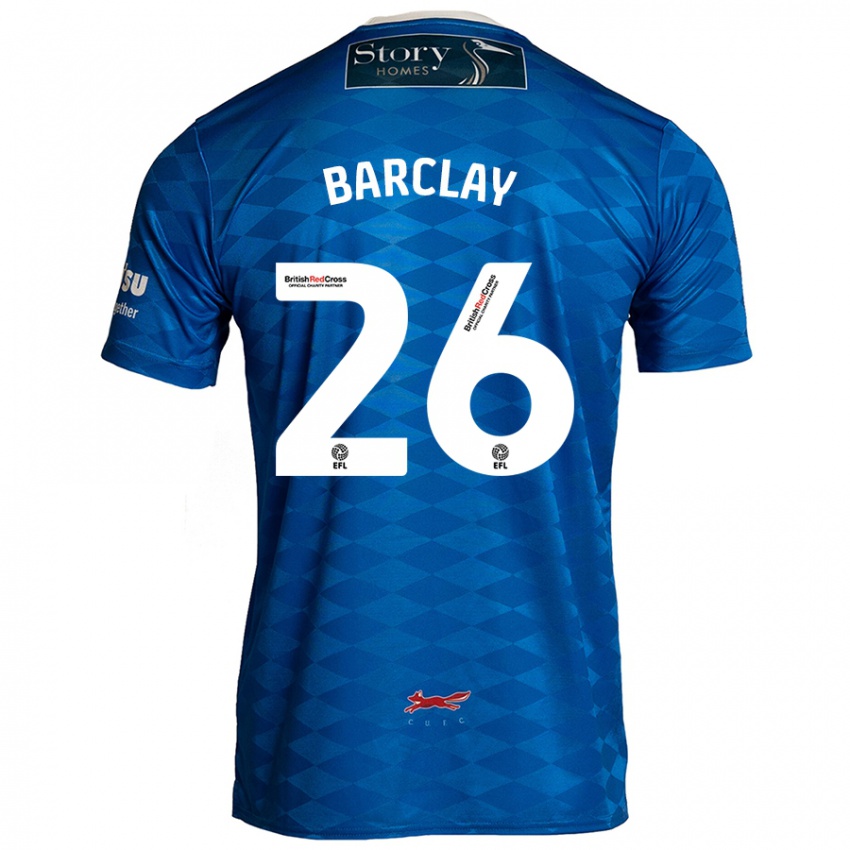 Niño Camiseta Ben Barclay #26 Azul 1ª Equipación 2024/25 La Camisa Argentina