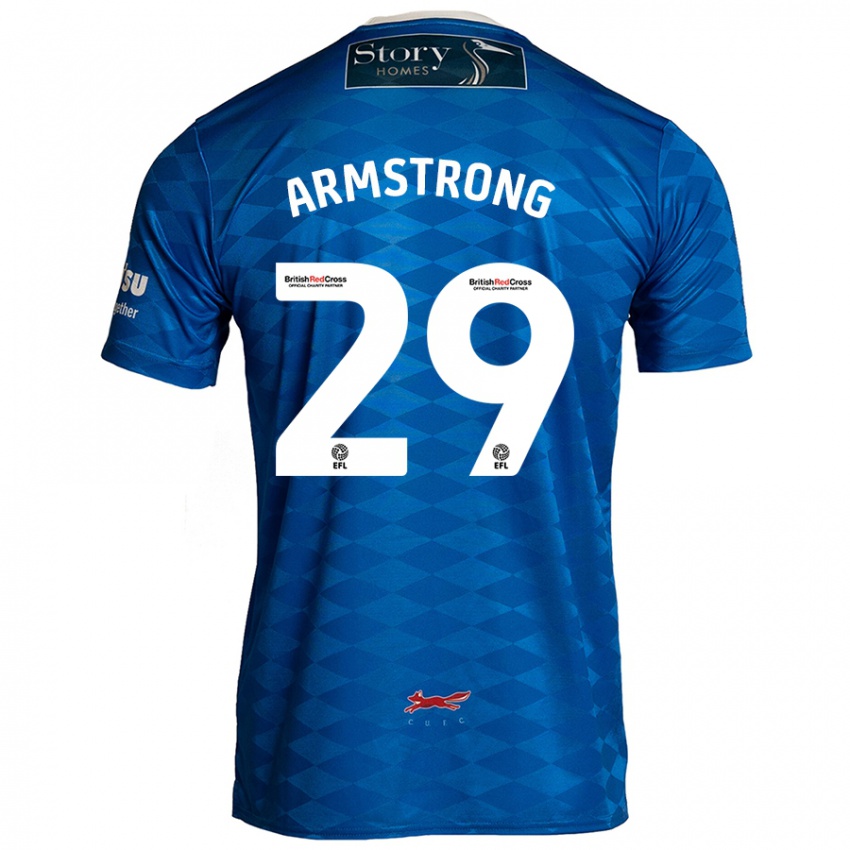 Niño Camiseta Luke Armstrong #29 Azul 1ª Equipación 2024/25 La Camisa Argentina