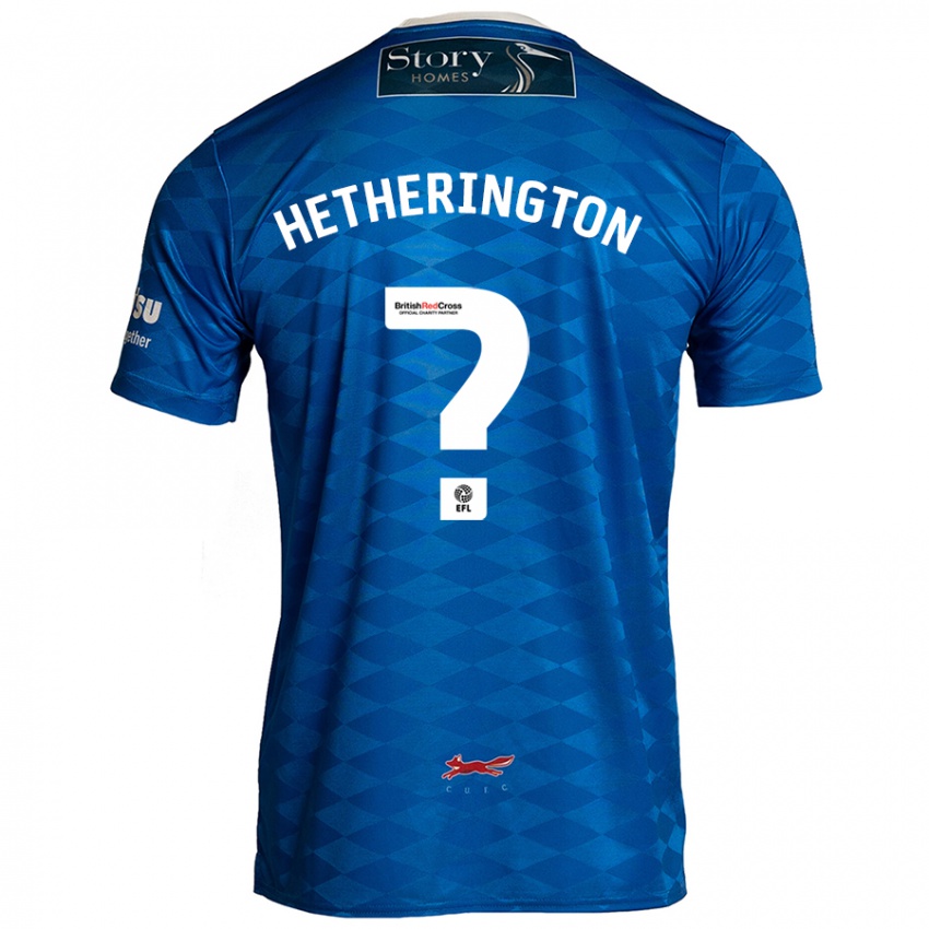 Niño Camiseta Sam Hetherington #0 Azul 1ª Equipación 2024/25 La Camisa Argentina