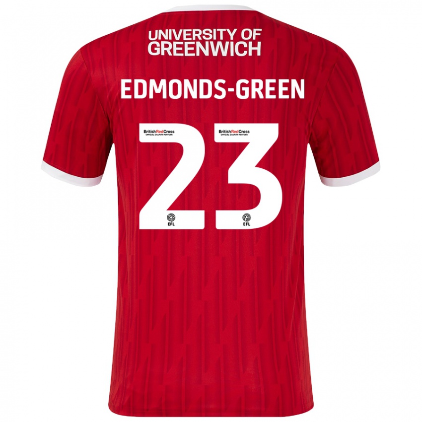 Niño Camiseta Rarmani Edmonds-Green #23 Rojo Blanco 1ª Equipación 2024/25 La Camisa Argentina