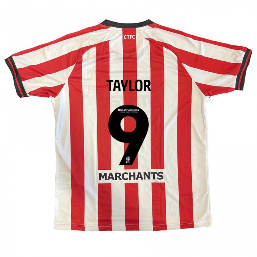 Niño Camiseta Matty Taylor #9 Rojo Blanco 1ª Equipación 2024/25 La Camisa Argentina